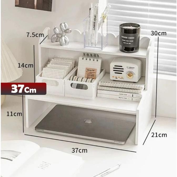 

CozyCraft - Rak Buku Desk Organizer Penyimpanan Skincare Tempat Pensil Pulpen Jam Action Fure Dekorasi Meja Belajar Kamar Tidur Kontrakan Kos-kosan Rak Make-up Aesthetic - POLOS