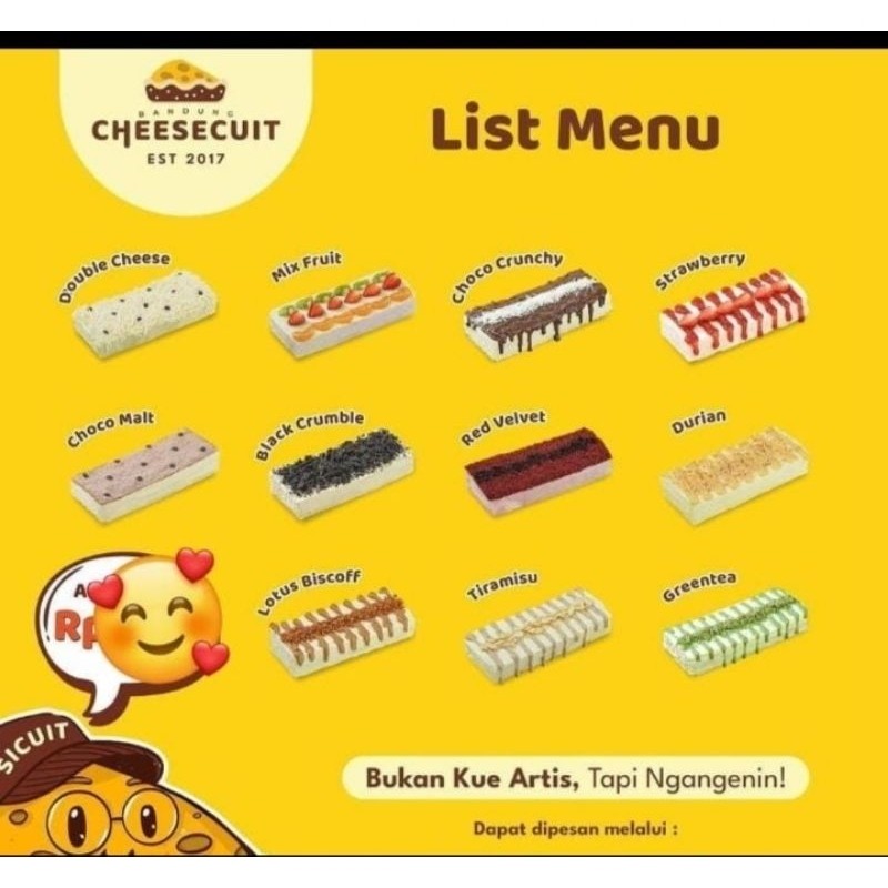 

(Ready setiap hari) CHEESECUIT BANDUNG (INSTAN DEPOK/SAWANGAN)