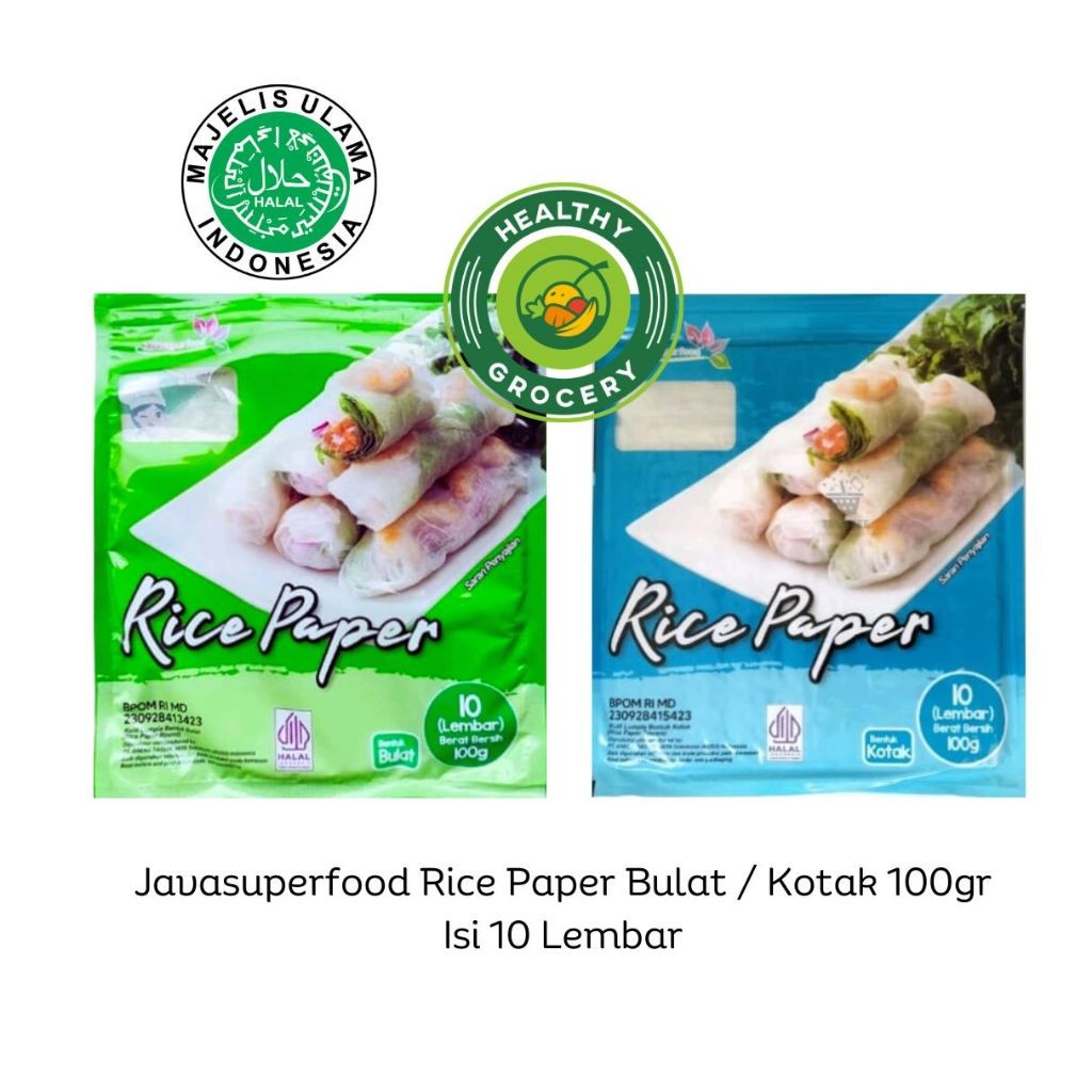 

Rice Paper / Banh Trang Paper rice Bulat 100gr Isi 10 Lembar High Quality Kulit Lumpia Vietnam JAVA SUPER FOOD