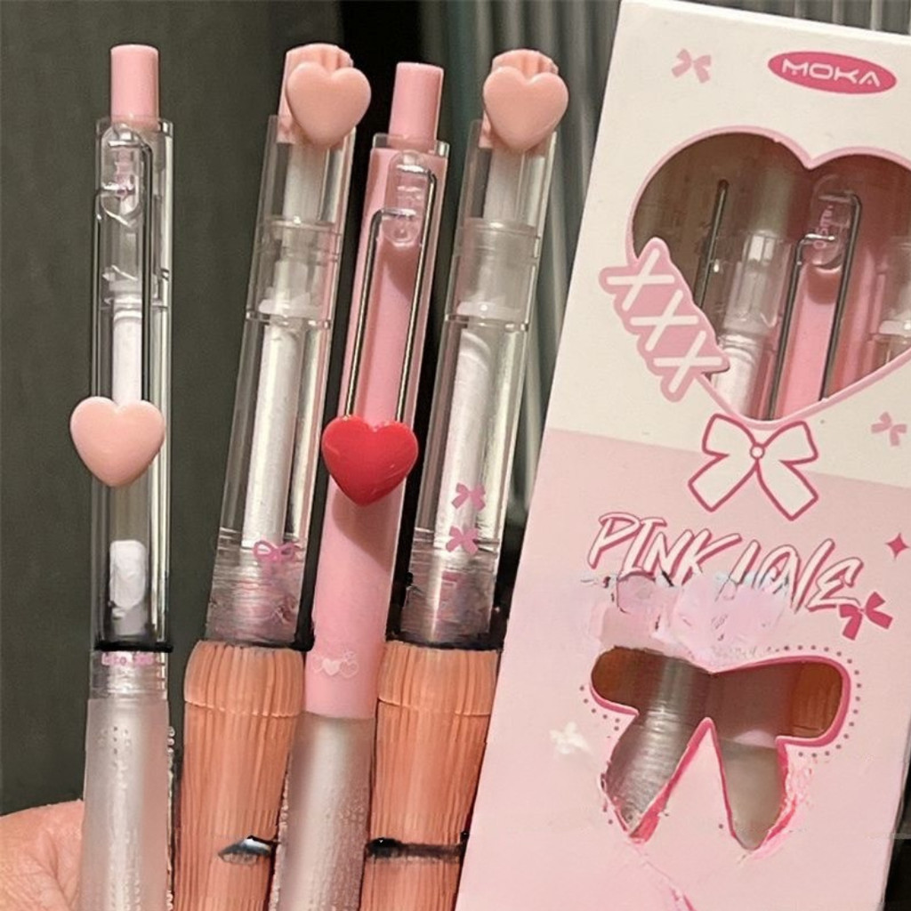 

[doodledreams] Pulpen LOVE 1 SET Isi 4 PCS / Cute Pen / Bolpen Tinta Lucu / Alat Tulis Sekolah