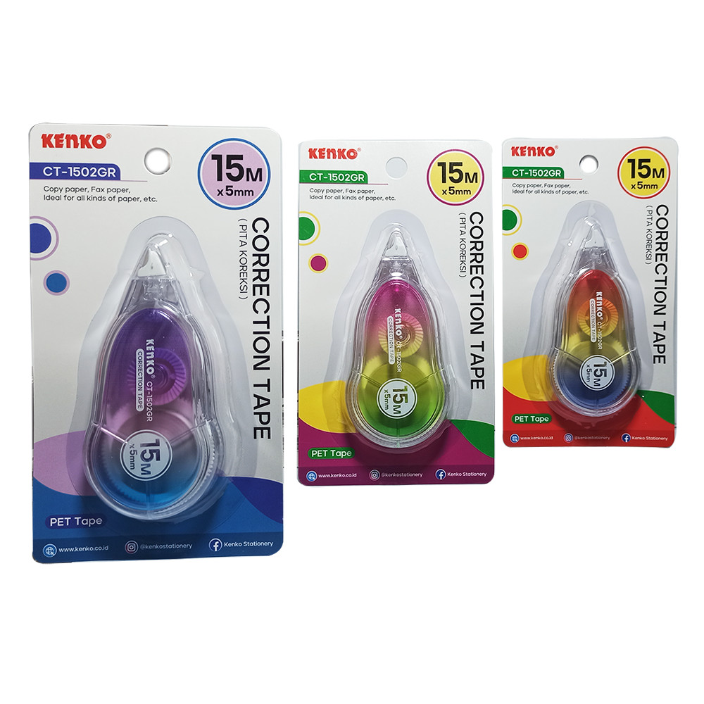 

Kenko - Correction Tape CT-1502GR - Pcs