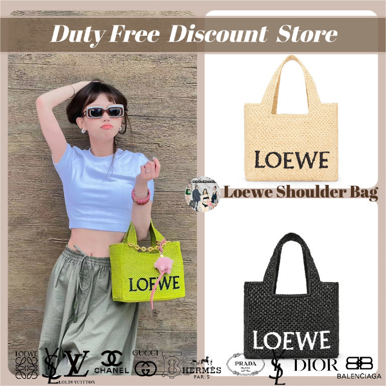 LOEWE Font Tote PM Tas Tangan Totes Wanita / Tas Belanja / Tas Tenun untuk Wanita Garansi Dua Tahun 