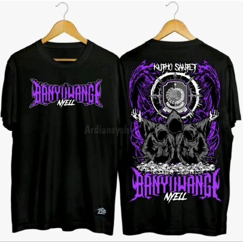 KAOS BANYUWANGI NYELL KUTHO SANTET Bahan Cotton Combed 24s