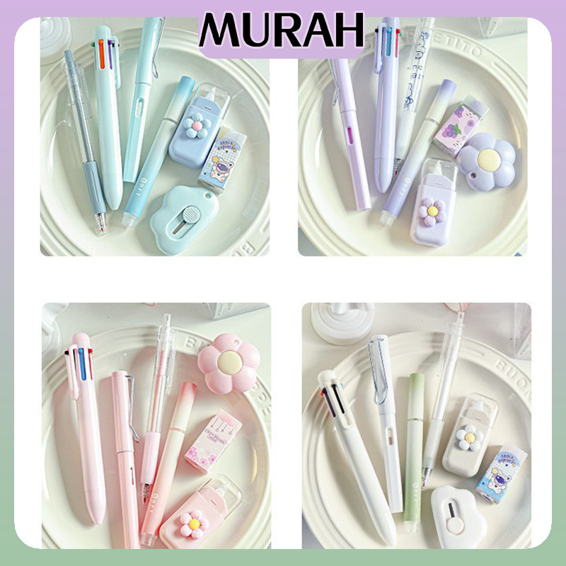 

7-Piece-Set Set Alat Tulis Kawaii Paket Hadiah / Perlengkapan Sekolah Lucu Berbagai Macam Alat Tulis / Alat Tulis Sekolah Untuk Murid