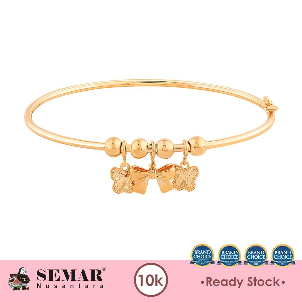 Gelang Emas Shiny Coquette Bangle Gold 10K Semar Nusantara