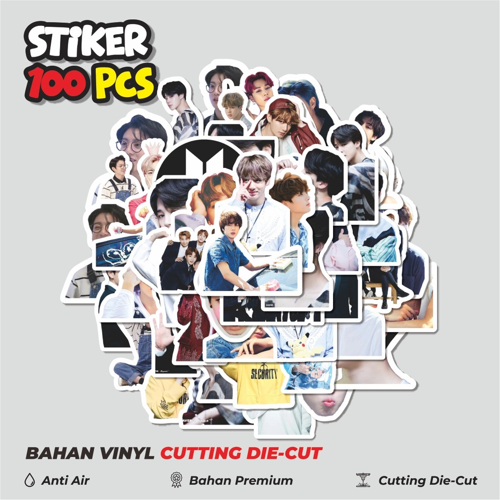 

Terbaru! 50 pcs Stiker BTS Album Dekorasi Lucu Kreatif untuk Notebook, Skateboard, HP