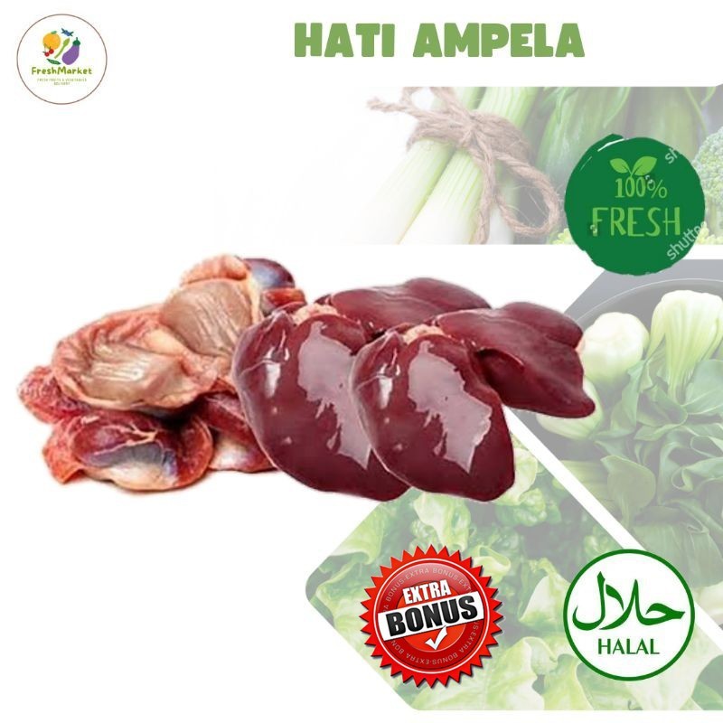 

Hati Ayam Ampela Segar 15 Pcs Sayurinstant