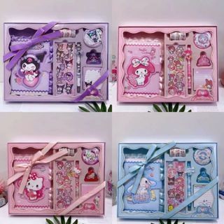 

New Hadiah set sanrio kuromi cinnamoroll melody lengkap stationery gift set box kado NB052Premium