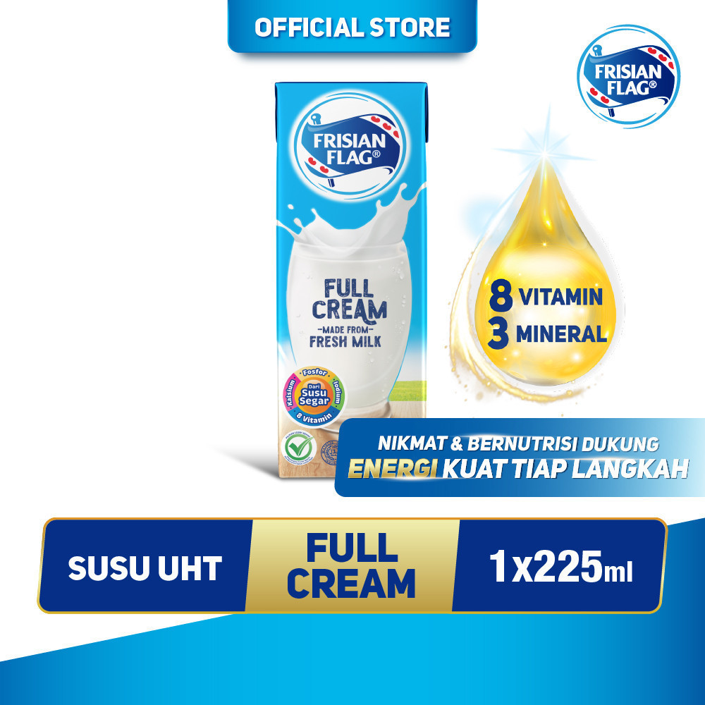 

Frisian Flag Susu UHT Full Cream 225ml - 1 pcs