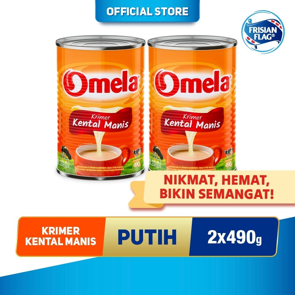 

Frisian Flag Kental Omela Plain Kaleng 490gr x 2 Pcs