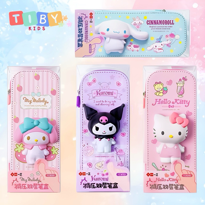 

New KP02 / Kotak Pensil Anak Sekolah / Kotak Pensil 2 Layer (TERMURAH) / Kotak Pensil Lucu / Kotak Pensil Karakter / Kotak Pensil Sanrio / Kotak Pensil SquishyPremium