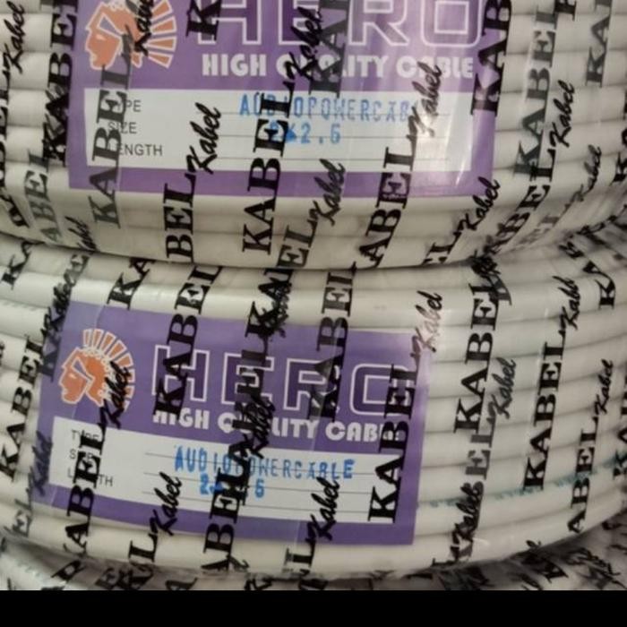 Kabel listrik hero 2x2,5 rol 30 meter dan 50 meter/ kabel kawat 2x2.5 - 50 meter