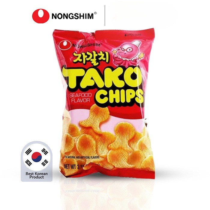 

Ready NONGSHIM Tako Chips Seafood Flavor - Snack Korea Rasa Seafood 60g