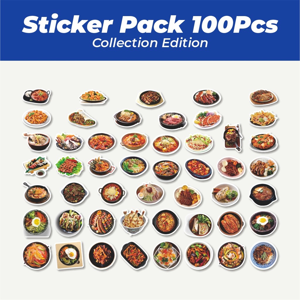 

Hot Stiker Real Delicious Food Series 1 [Seri Makanan Lezat] Lucu Anti Air Stikers Berperekat Waterproof Sticker Decal Buat Motor Helm Buku Journal Koper Casing HP Laptop Botol Minum