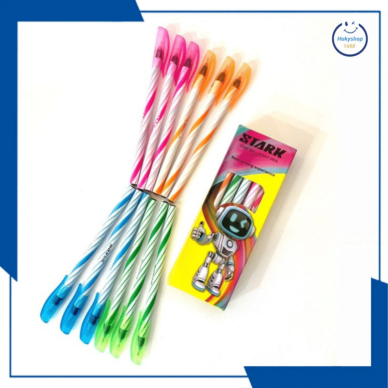 

HKS GROSIR (12pc) PULPEN ULIR / PEN LILIN STARK 1 PAK / BOLPOIN HITAM MURAH