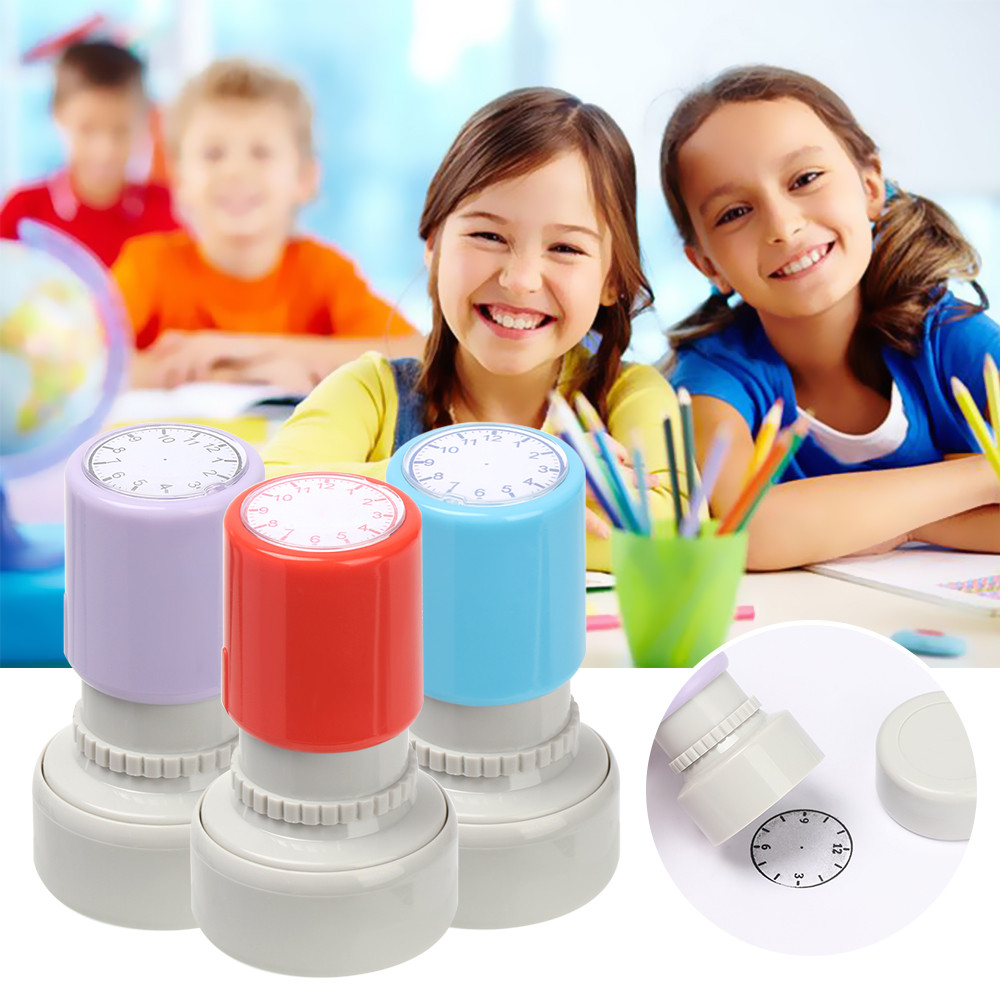 

Gifts Stamps Kids Toy Teaching Aids Clock Stamp Student Teaching Tools Clock Dial Learning Recognition
