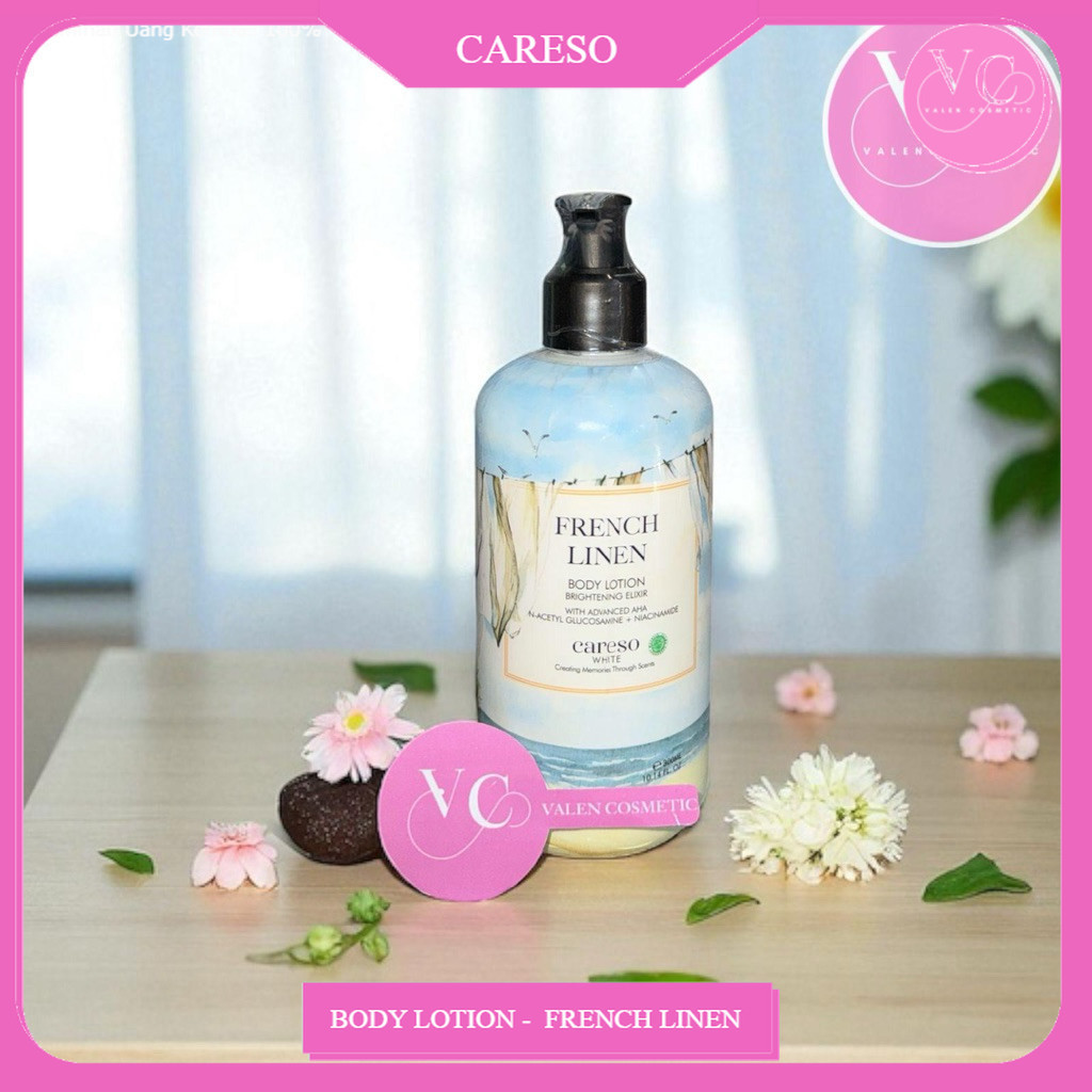 100% ORI - CARESO - Body Lotion - French Linen 300ML Careso BODY LOTION 300ml Brightening Body Lotio