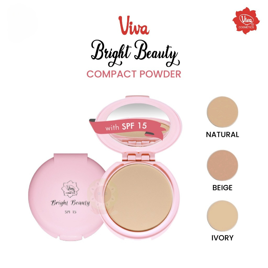 VIVA BRIGHT BEAUTY COMPACT POWDER SPF 15 - BEDAK PADAT VIVA