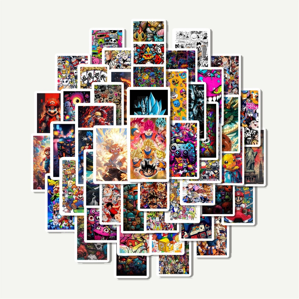 

Sticker Pack Stiker Mix Anime Cartoon Poster | Sticker TUMBLR | Stiker LAPTOP KOPER HELM