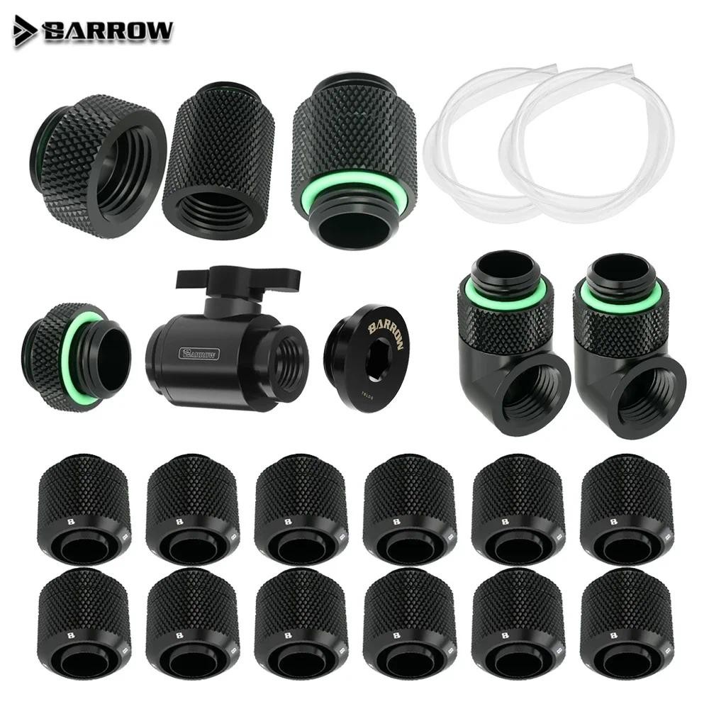 

Barrow 10x13mm Soft Tube Fitting Kit 10x16mm Hose Adapter Kit For Water Cooling Accessories DIY MOD Black Silver White Gold