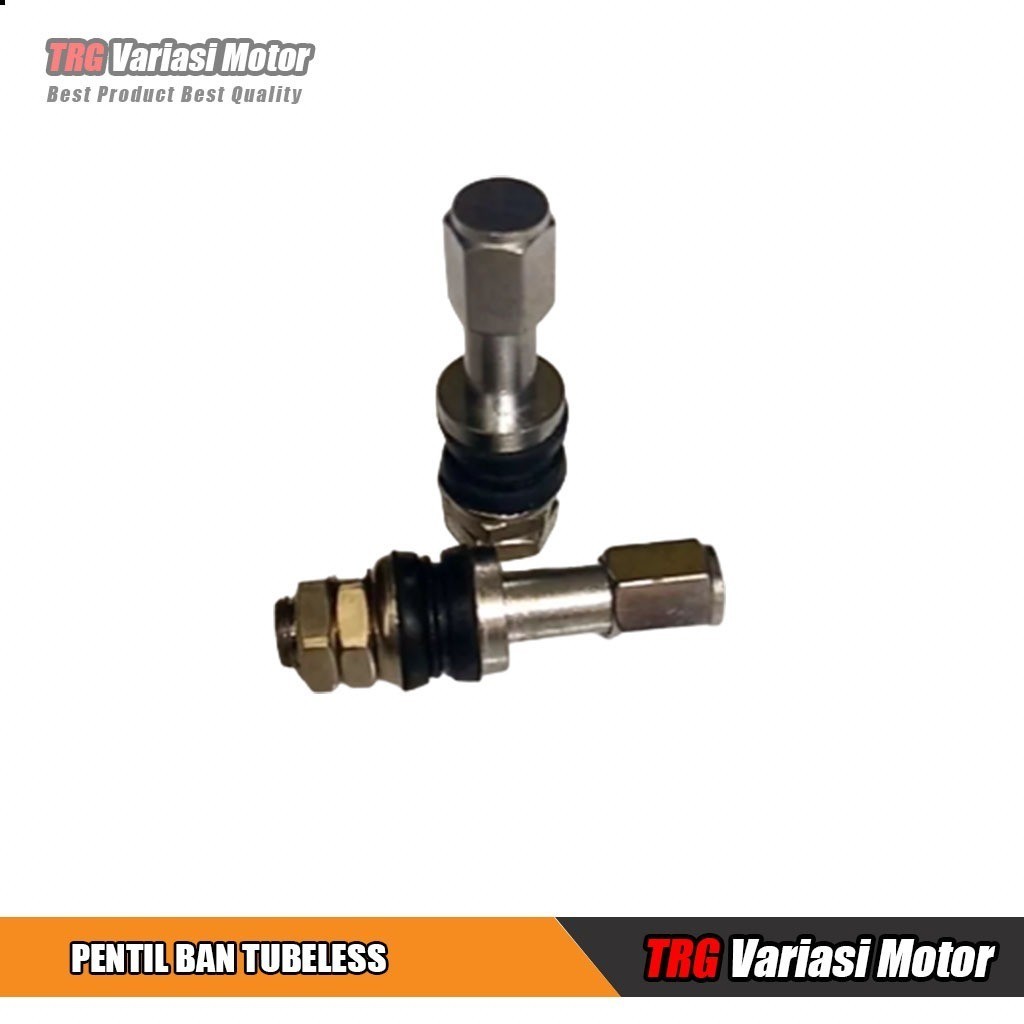 Pentil Ban Tubeless Pentil Tubles Pentil Ban Tubles Satuan Warna Silver Chrome