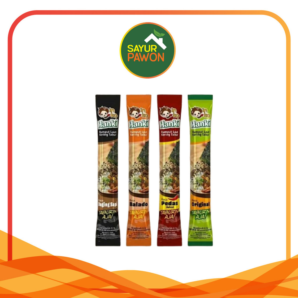 

Nori Tabur Rasa merk HANKI (original dan daging sapi)