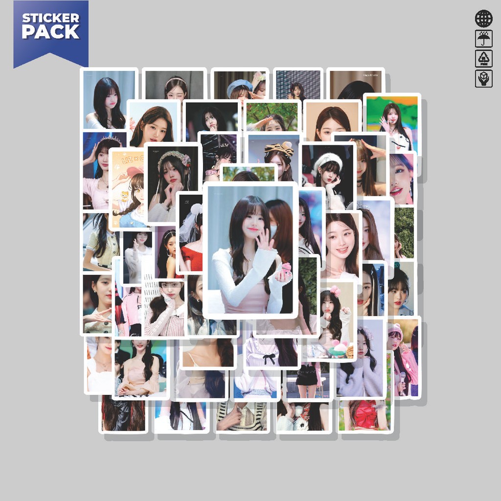 

[100PCS]Stiker Pack Stiker Wonyoung Poster Aesthetic Vinyl Anti Air Dekorasi Sticker Laptop Buku Journal Koper Helm Casing HP Gitar Helm Skateboard