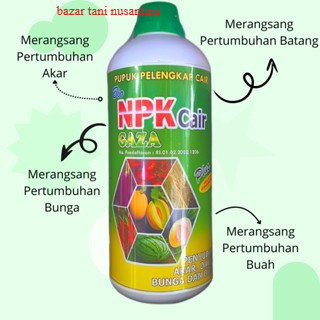 Pupuk Pelengkap Cair Bio NPK Cair GAZA 1 Liter