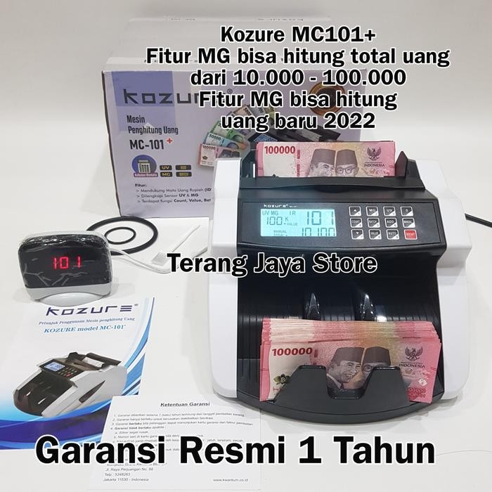 [TERLARTIS] Mesin Penghitung Uang Kozure MC-101 Money Counter Kozure MC101 Mesin Hitung Uang Kozure 