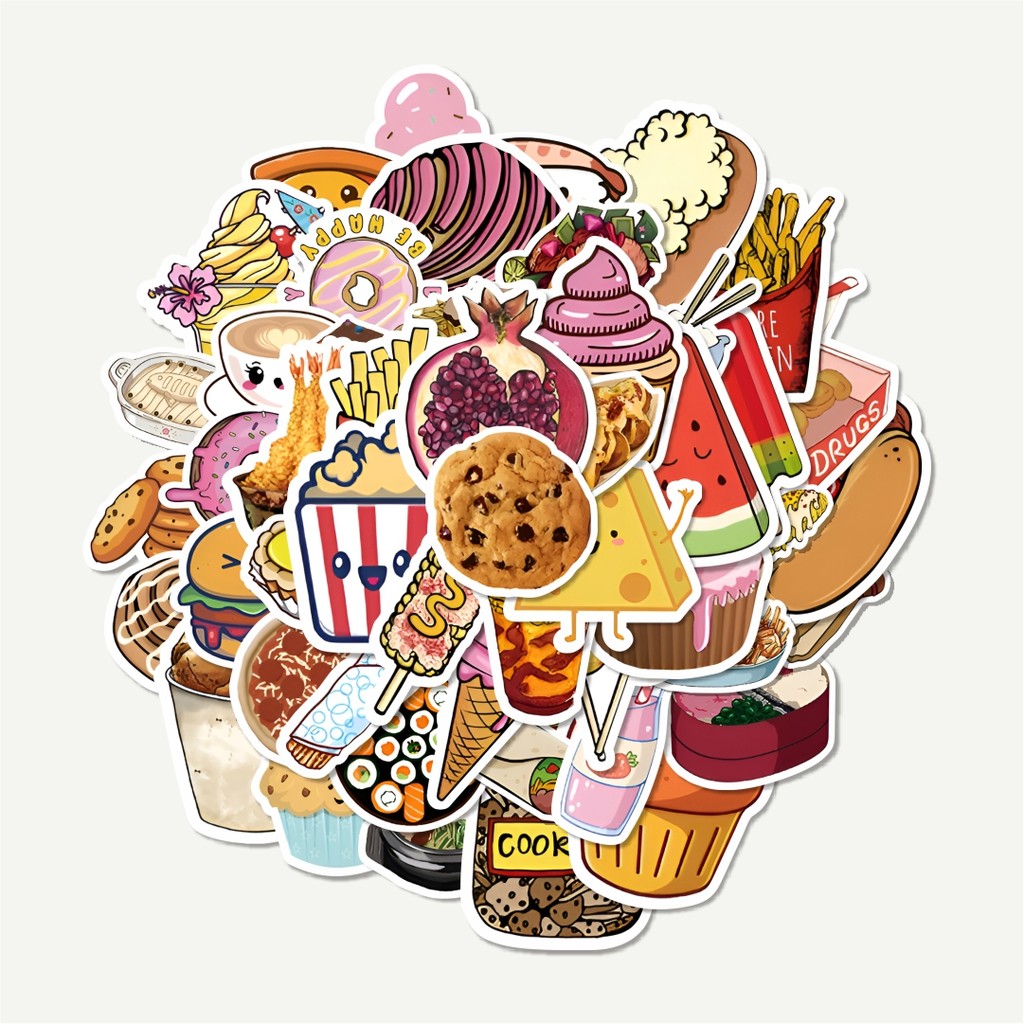 

Sticker Pack Stiker Cute and Delicious Food [Makanan Lucu dan Lezat] | Sticker TUMBLR | Stiker LAPTOP KOPER HELM