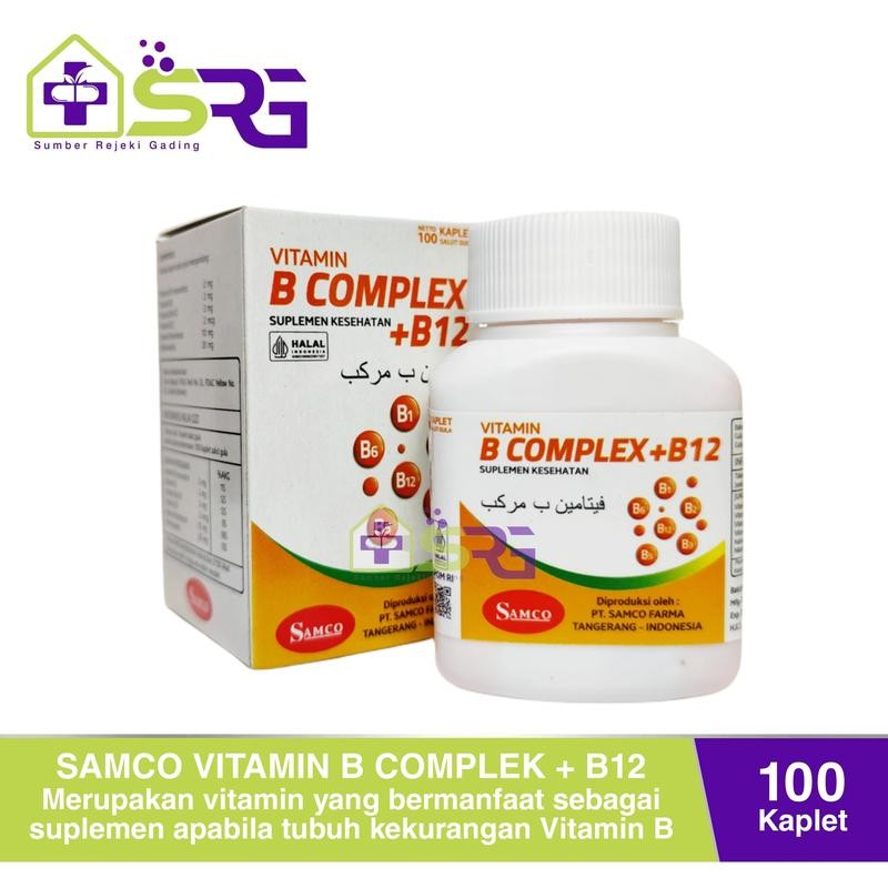 Samco Vitamin B Complex + B12 Samco Isi 100 Kaplet