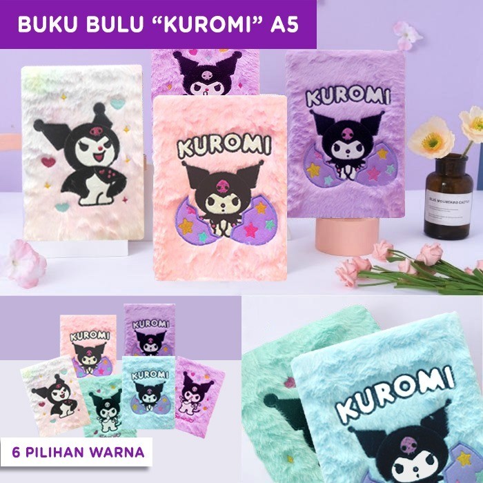

Notebook Buku Bulu Sanrio Kuromi Buku Diary Jurnal Bulu A5 - NBU-075