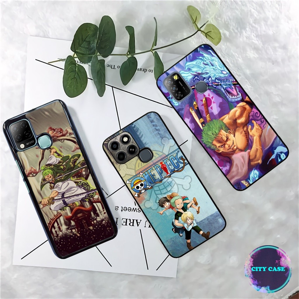 [INF11] CUSTOM CASE Glossy INFINIX HOT 9 - HOT 9 PLAY - HOT 10 - HOT 10 PLAY ANIME RORONOA ZORO ONE 