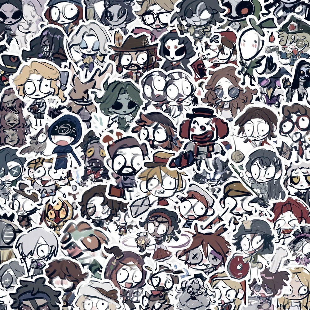 

10/75Pcs Horror Funny Identity V Stickers Cartoon Game Waterproof Decal Sticker Kids Graffiti Fridge Water Bottle Car