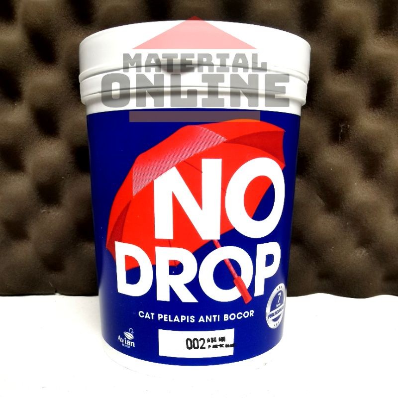 NoDrop No Drop Kaleng 1Kg 1 Kg Warna Abu Muda Merah Coklat Hitam Trans Biru Putih Kuning