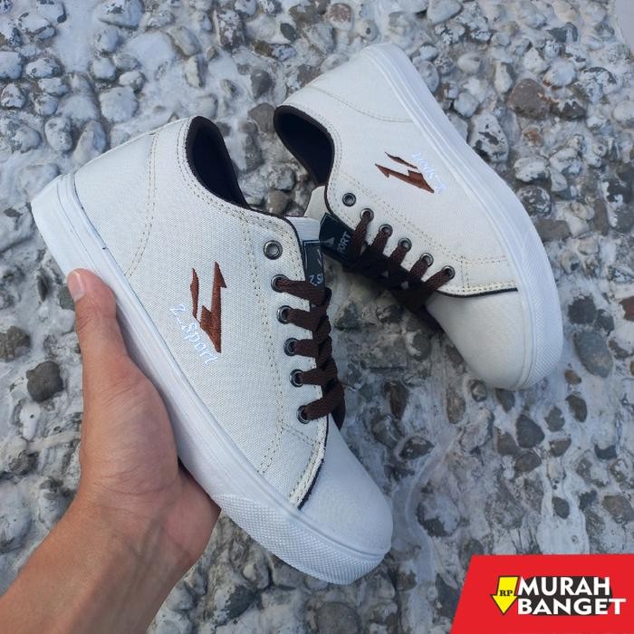 Sepatu putih pria atau wanita sepatu kasual Z_SPORT Sneakers Shoes Casual Karet - Putih, 39