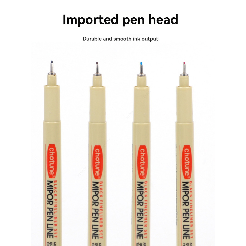 

4Pcs Manga Markers Needle Pen Art Hand-painted Hook Line Pen Sketch Pens Stationery Set Art Supplies School Supplies Art Pen