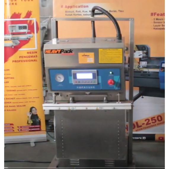 Mesin Vacuum Sealer Eksternal Kemasan DZ600W DZ-600W HEAVYPACK