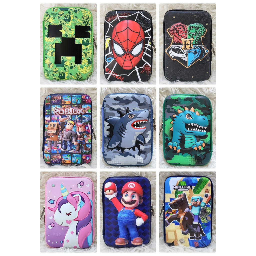

COD Tempat Pensil 2Side tampak Anak Unicorn Frozen Hero / Hardcase Boxes Pencil HSD toko-asemka
