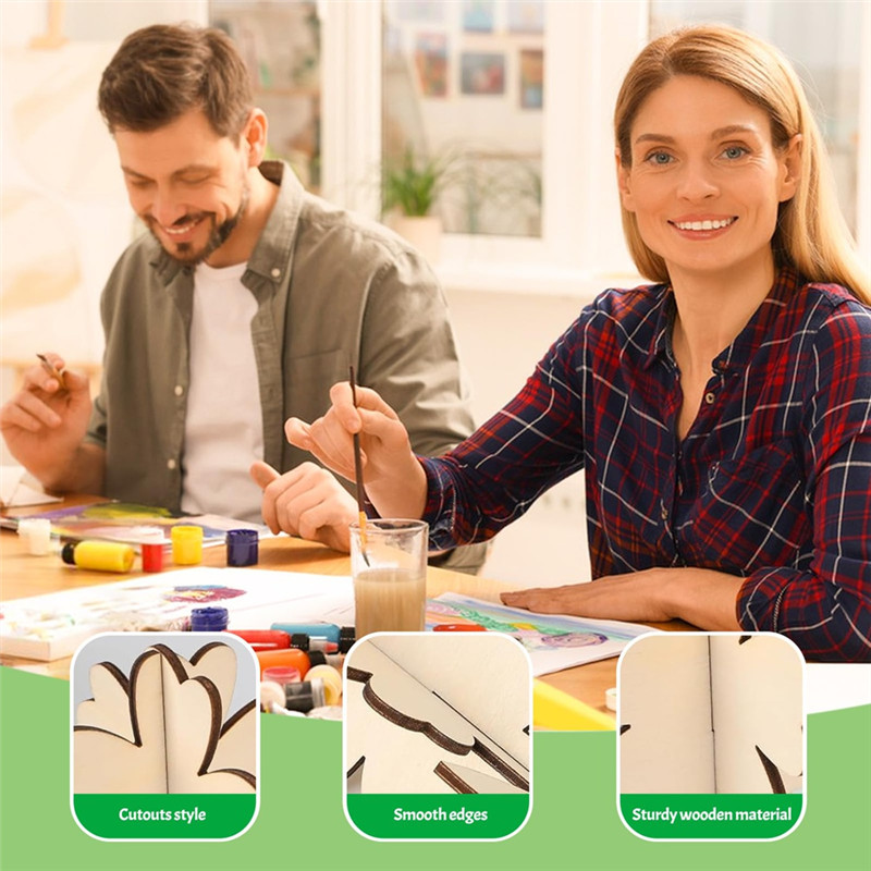 

【Lowest-Price!】3D Flower Wood Crafts Kit For Adults Flower Spring Wood Crafts To Paint For Adults Wooden Flowers For Crafts