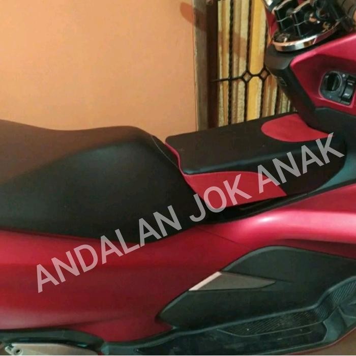 Jok boncengan anak Honda PCX - Htm V Merah, Honda PCX