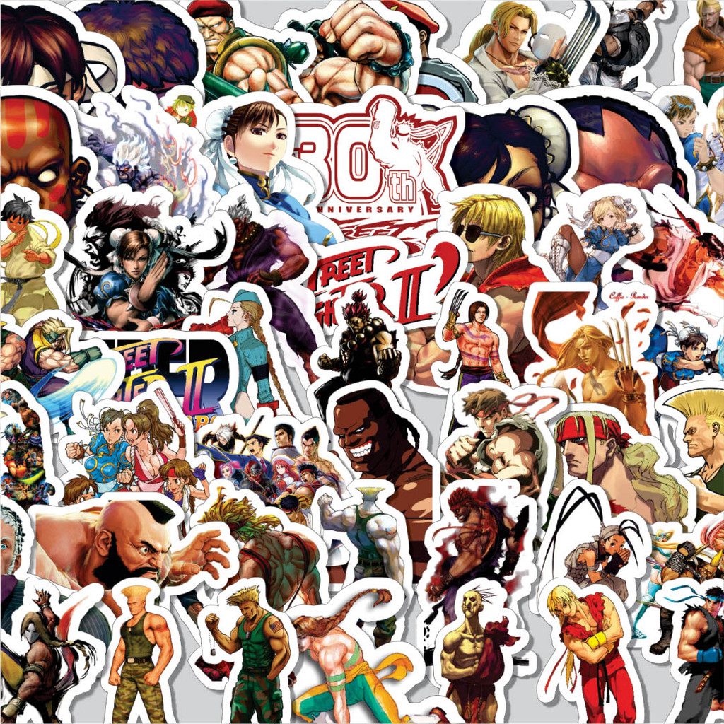 

Stiker Cutting Pack Stiker Video Game Series Street Fighter Character Mix 2 Isi 100Pcs Series Aesthetic Lucu Keren Untuk Koper Bahan Vynil