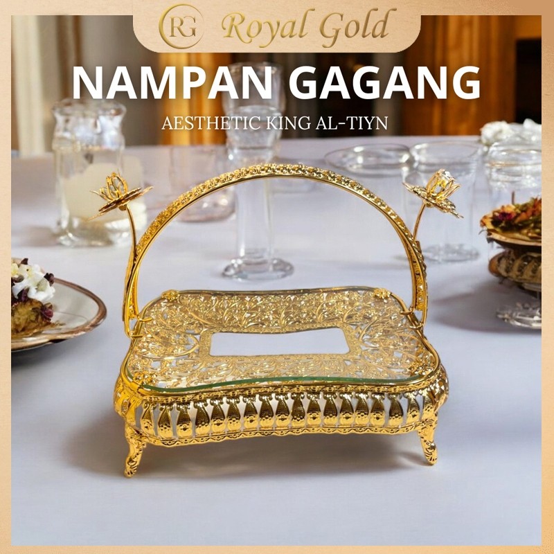 Nampan Aesthetic / Nampan Mewah / Nampan Kaca mewah