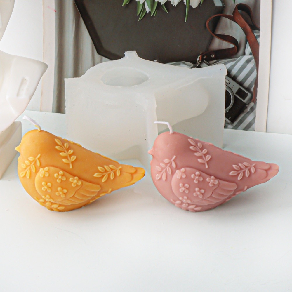 

3D Embossed Vines Animal Candle Silicone Molds Cute Bird/Tiger/Cat/Dog Soap Mold DIY Craft Plaster Tools Home Decor Elegant Gift