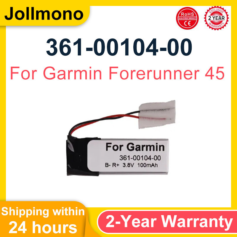 al Replacement 361-00104-00 Smart watch Battery For Garmin Forerunner 45 100mAh High Capacity Batter