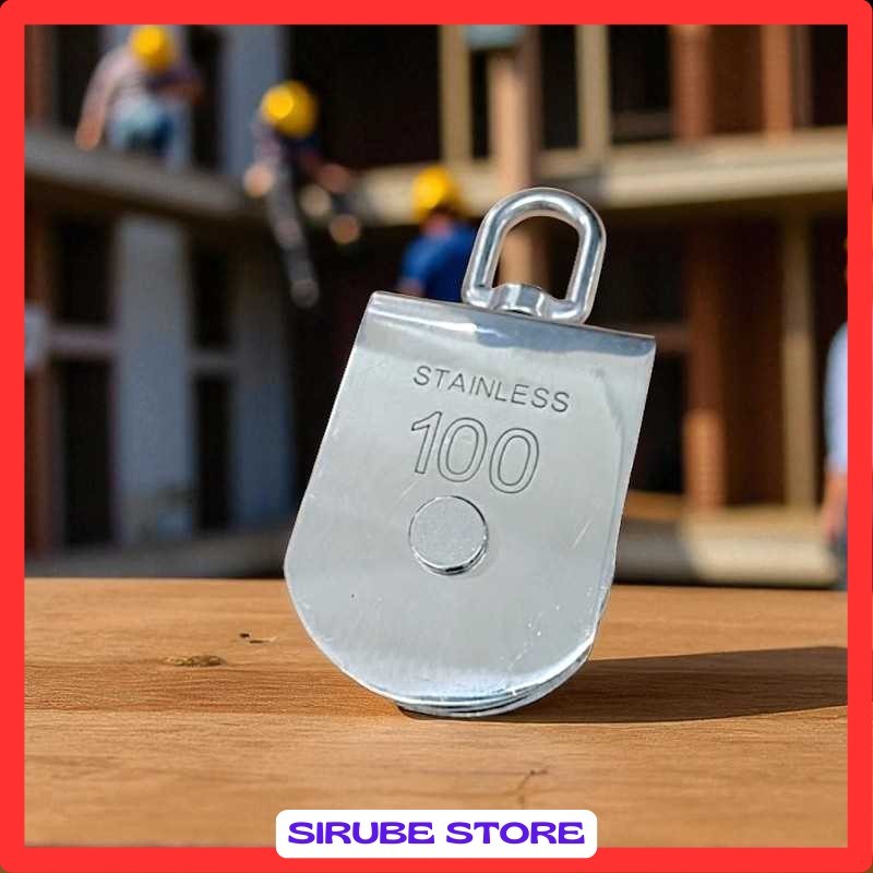 Katrol Kerekan Swivel Pulley Stainless Steel 304 Single Wheel - MAY304