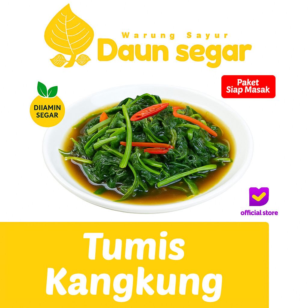 

Daun Segar - Tumis Kangkung + Bumbum Racik Siap Masak Praktis, Segar, & Nikmat