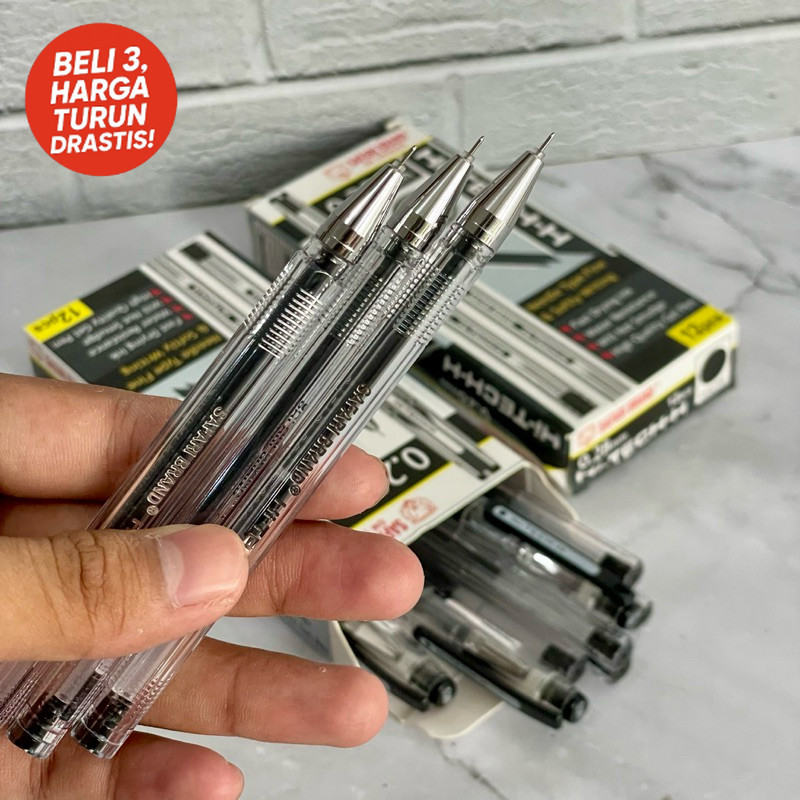 

ECER PCS Pulpen Gel Hi-tech Safari 0.28mm