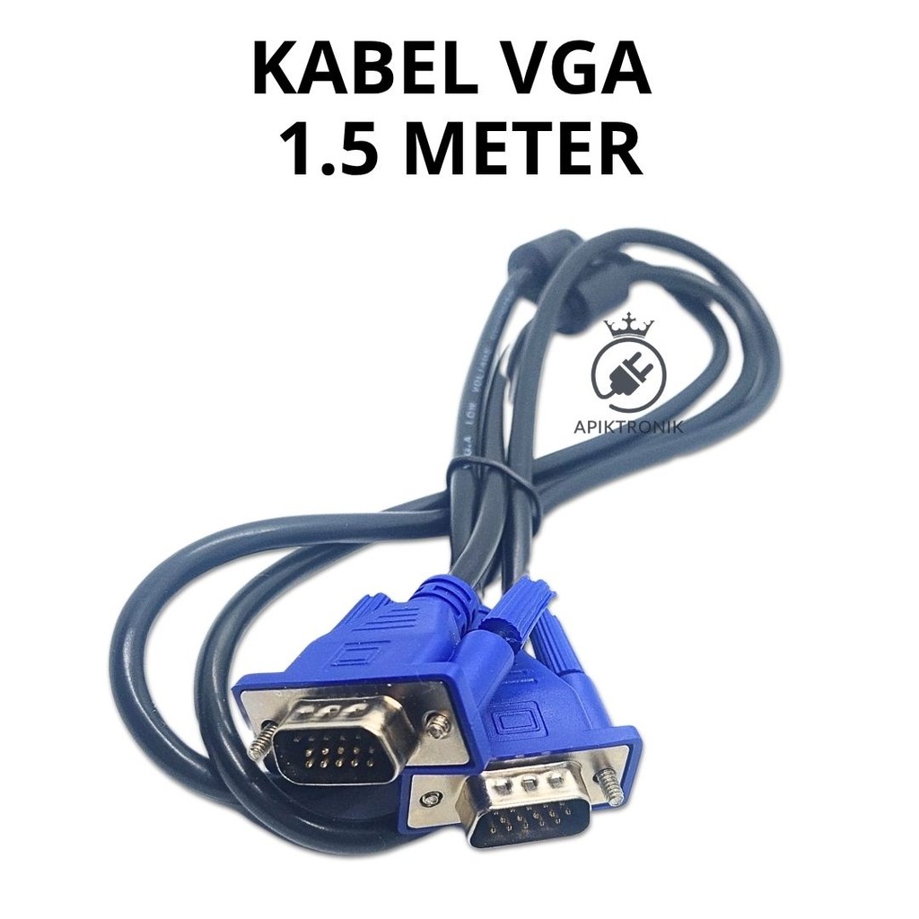 Kabel VGA 1.5 Meter | Kabel Monitor Komputer & Proyektor