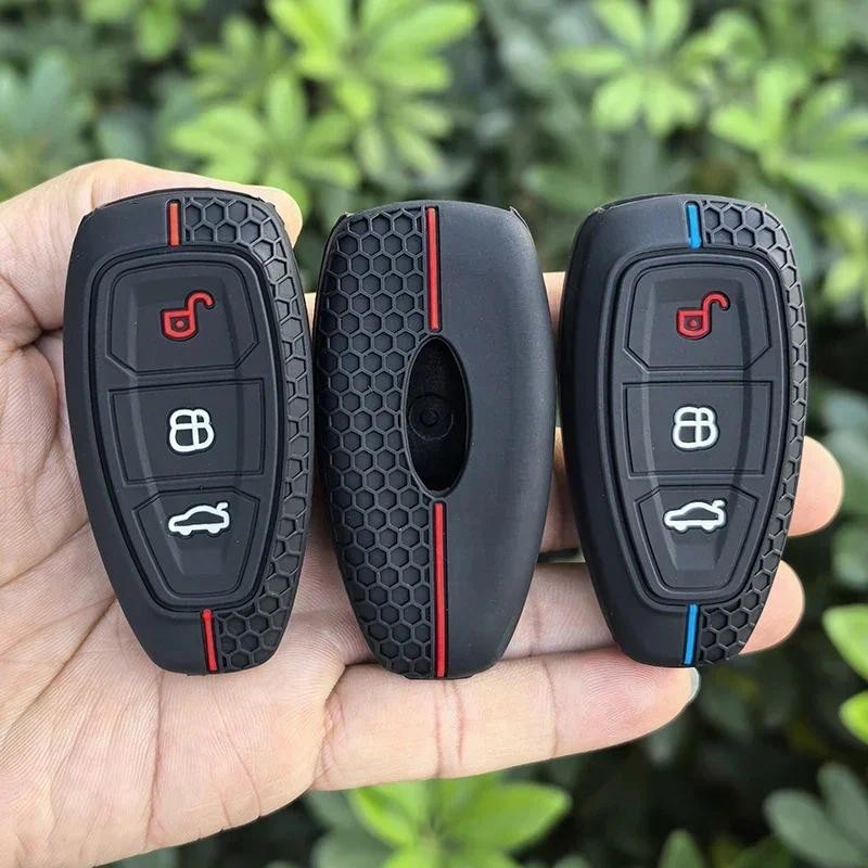 Car Key Pack for Ford ST Line Fiesta Focus Mondeo Ecosport Kuga Puma Edge Escape Metallic Silicone C